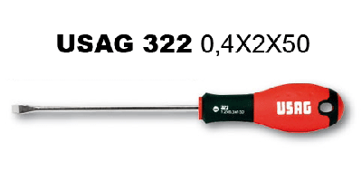 Giravite a intaglio USAG mm.0.4x2x50 (spaccato/piatto)
