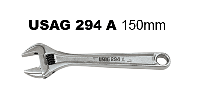 Chiave a Rullino USAG 294A mm. 150 cromata regolabile