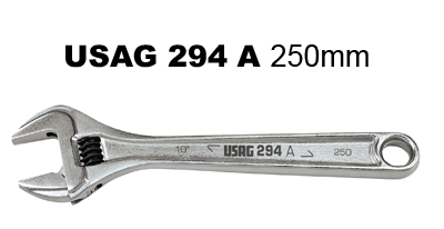 Chiave a Rullino USAG 294A mm. 250 cromata regolabile
