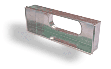 Porta-bocchetta h.100 mm, 60x20 cm, attacco 250 mm